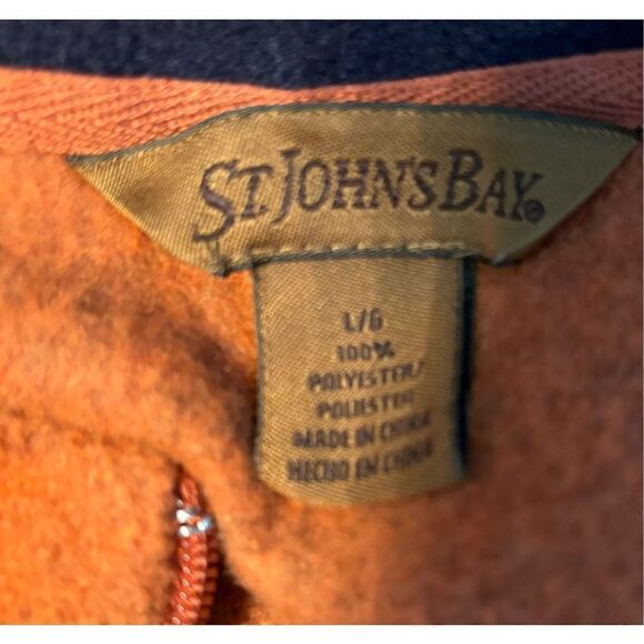 St John’s Bay Copper Zip Up Sweater Vest - Picture 5 of 7